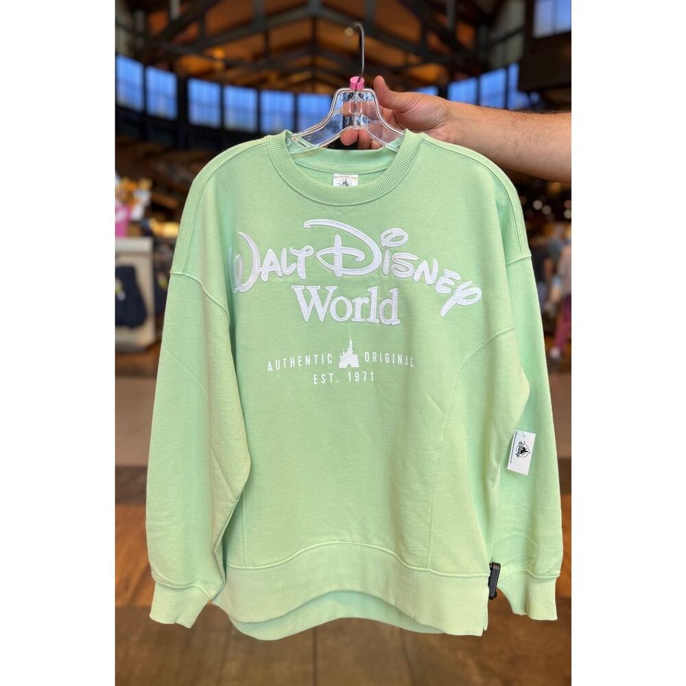 Disney Parks Walt Disney World Green pullover sweatshirt